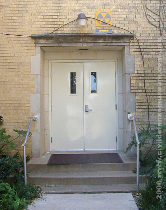 Side Door With Shelter Sign