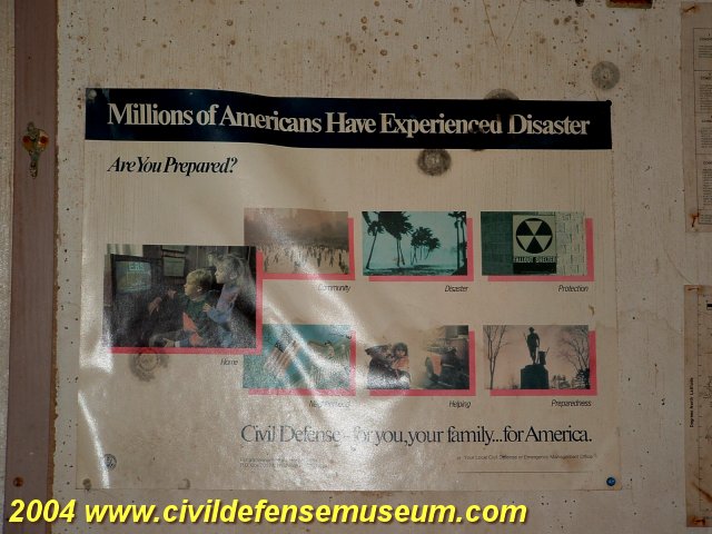 Civil Defense Poster On Bulletin Board