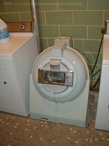 Vintage Washing Machine In Laundry Room 